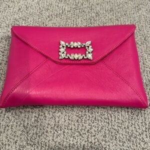 Never used hot pink Badgley Mischa envelope bag